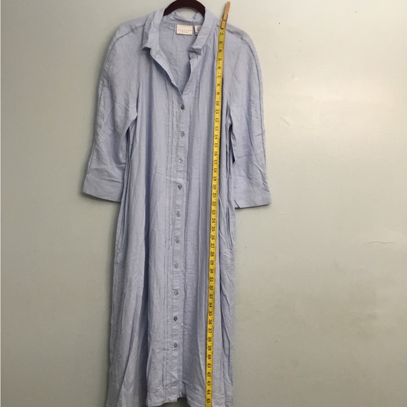 Calypso St. Barth Dresses & Skirts - Calypso St. Barth Light Blue Button-Down Midi Dress